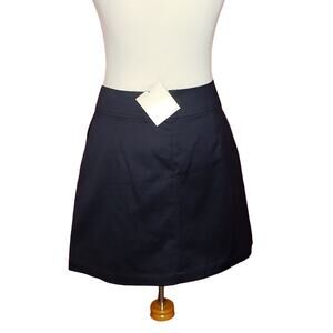 NWT ASEC2 Navy Zip back mini skirt by Philippe Adec SZ 8